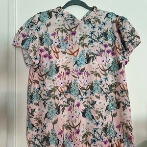 New York & Company Pastel Floral Top